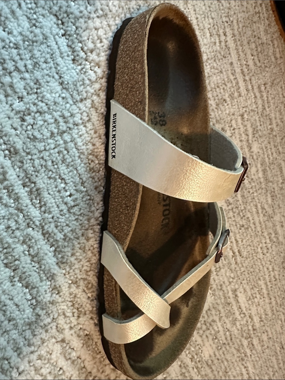 Birkenstock Mayari Birko-Flor in Graceful Pearl White - Picture 6 of 12